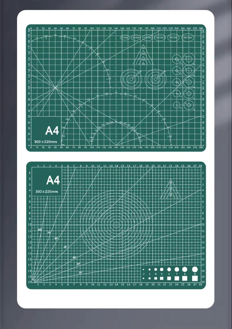 Griešanas paklājiņš ar režģi